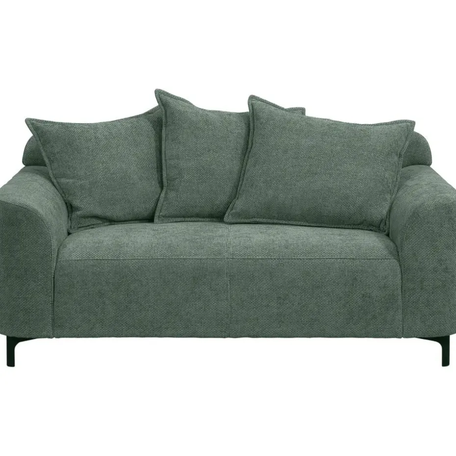 Bank Elsa 2-zits - stof Eden - vergrijsd groen