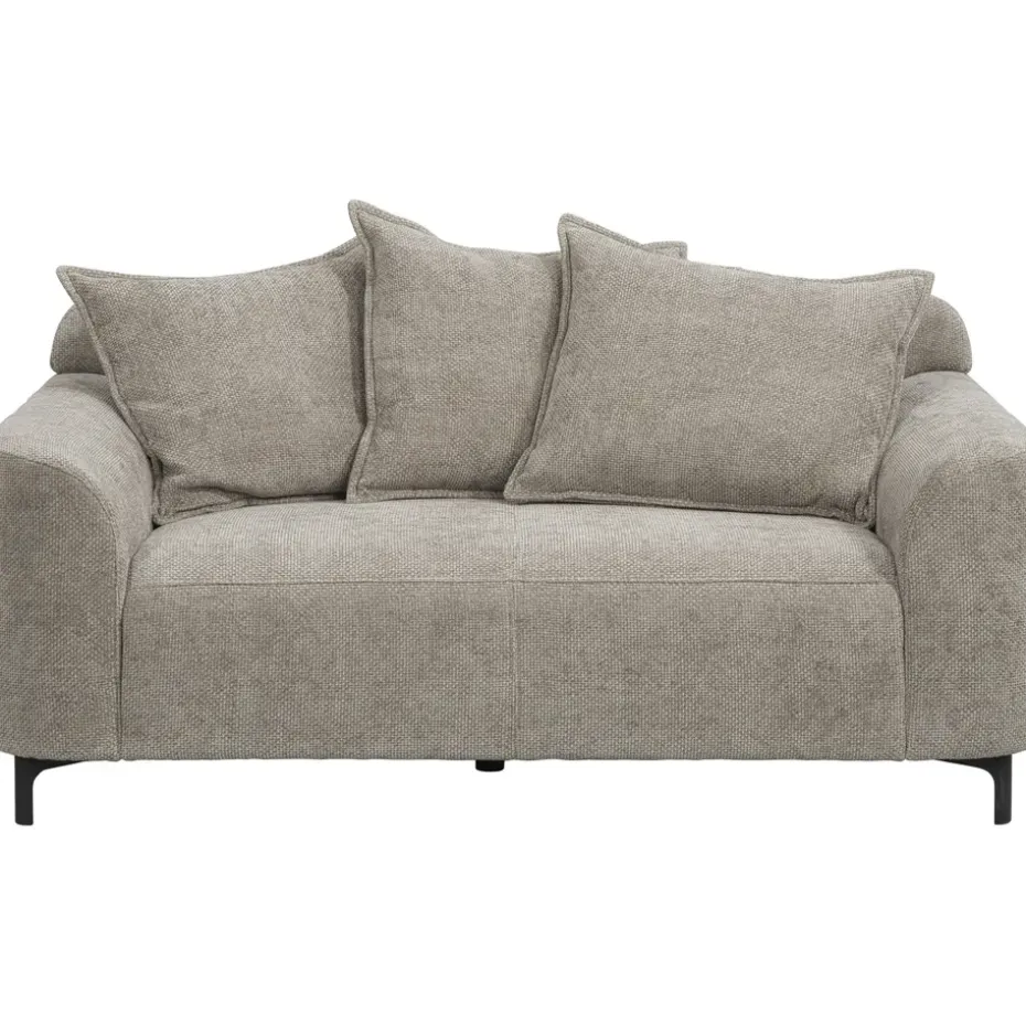 Bank Elsa 2-zits - stof Eden- taupe