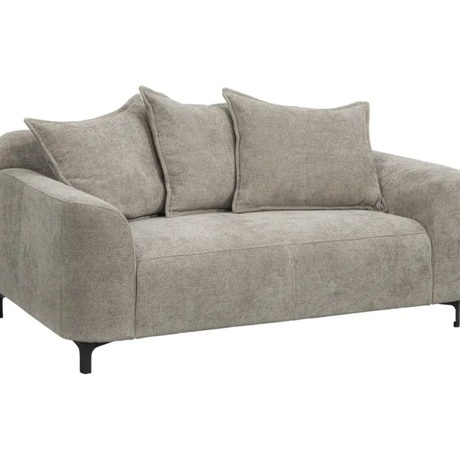 Bank Elsa 2-zits - stof Eden- taupe