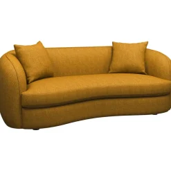 Bank Enzio 3,5-zits - stof Elephant - okergeel