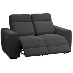 Bank James elektrisch verstelbaar 2-zits - stof Supple - antraciet