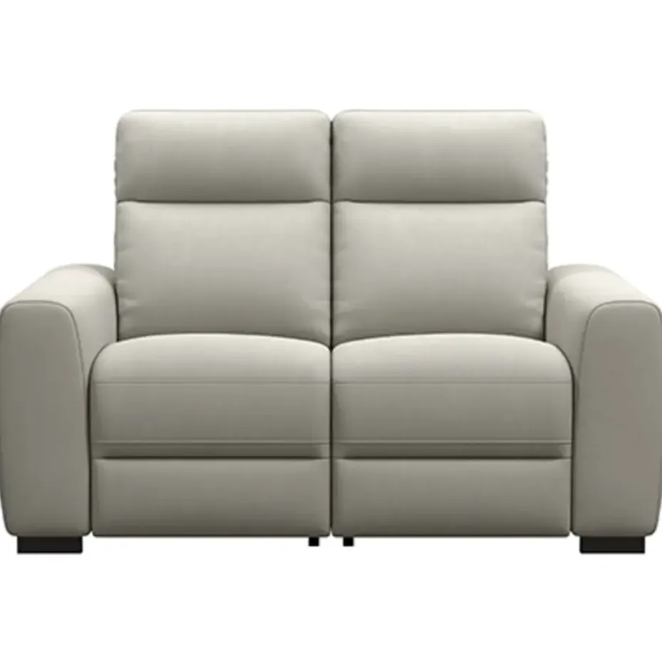 Bank James elektrisch verstelbaar 2-zits - stof Gaucho - lichtgrijs