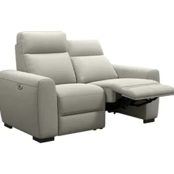 Bank James elektrisch verstelbaar 2-zits - stof Gaucho - lichtgrijs