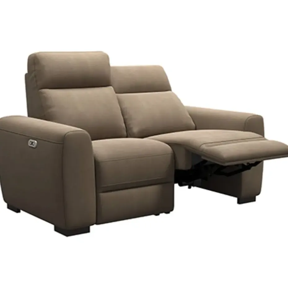 Bank James elektrisch verstelbaar 2-zits - stof Gaucho - taupe