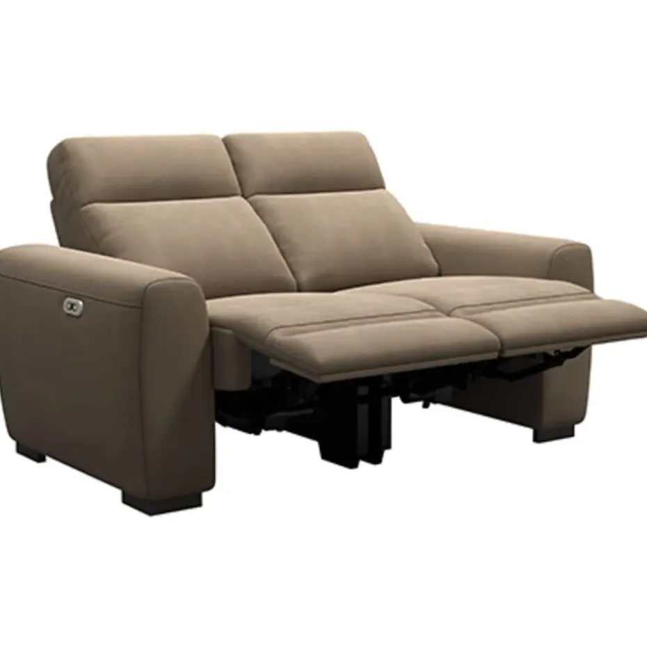 Bank James elektrisch verstelbaar 2-zits - stof Gaucho - taupe