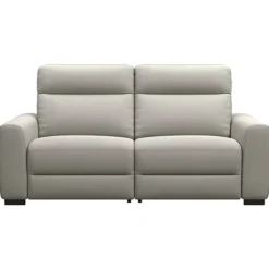 Bank James elektrisch verstelbaar 3-zits - stof Gaucho - lichtgrijs