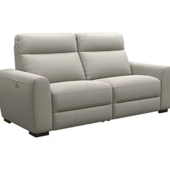 Bank James elektrisch verstelbaar 3-zits - stof Gaucho - lichtgrijs