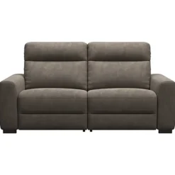 Bank James elektrisch verstelbaar 3-zits - stof Billy Joe - grijs