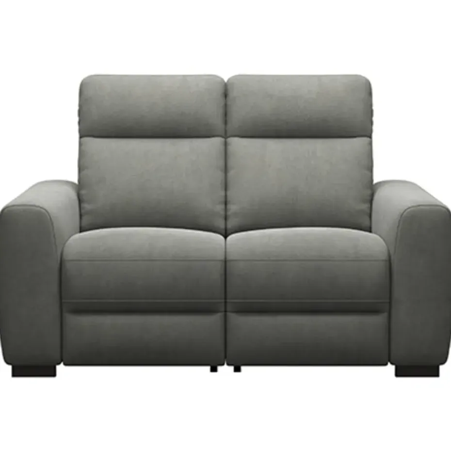 Bank James elektrisch verstelbaar 2-zits - stof Gaucho - donkergrijs