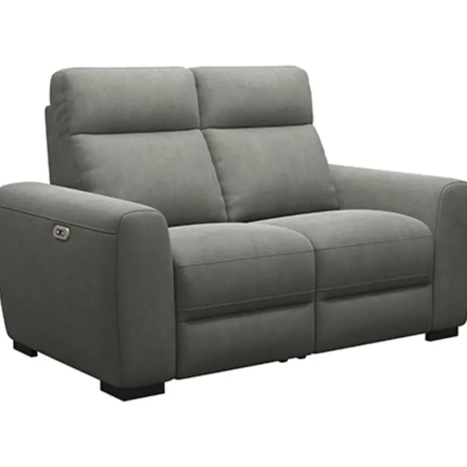 Bank James elektrisch verstelbaar 2-zits - stof Gaucho - donkergrijs