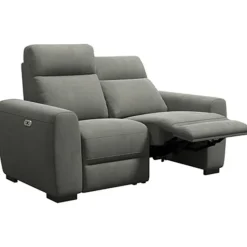 Bank James elektrisch verstelbaar 2-zits - stof Gaucho - donkergrijs