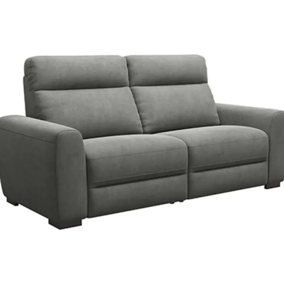 Bank James 3-zits - stof Gaucho - donkergrijs