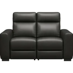 Bank James 2-zits - stof Melbourne - zwart