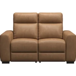 Bank James 2-zits - stof Supple - cognac