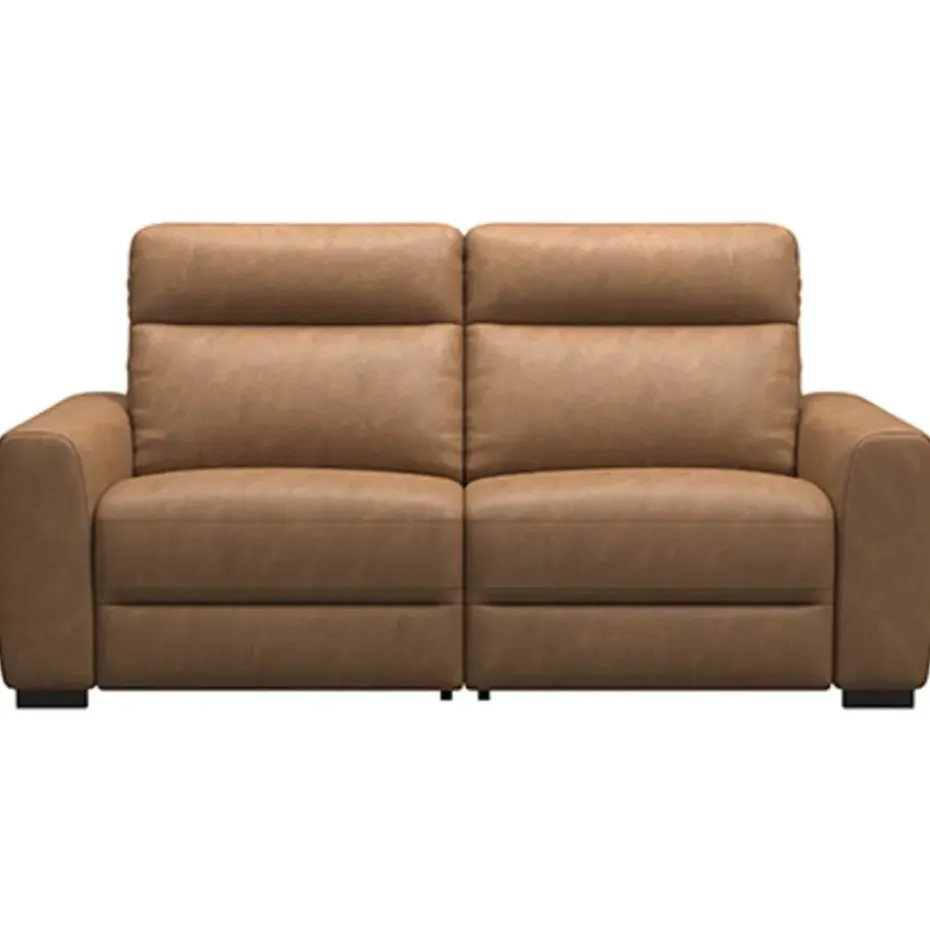 Bank James 3-zits - stof Supple - cognac