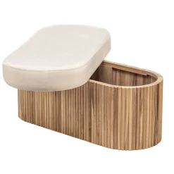 Bank met opbergruimte enl fluweel