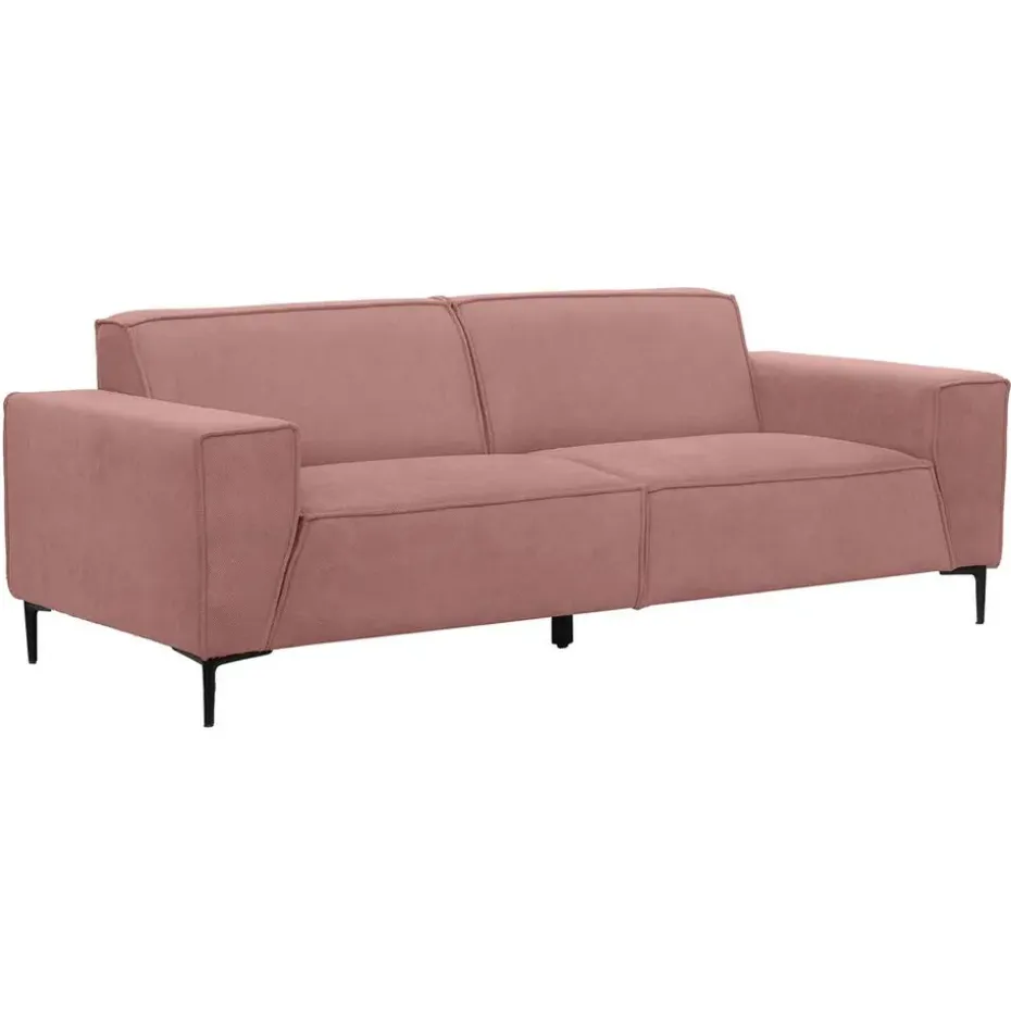 Bank Romy 3-zits - stof Curio - roze