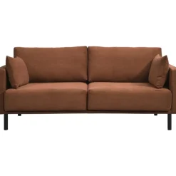 Bank Siem 2,5-zits - ribstof Fjord - terracotta