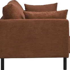 Bank Siem 2,5-zits - ribstof Fjord - terracotta