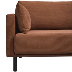 Bank Siem 2,5-zits - ribstof Fjord - terracotta