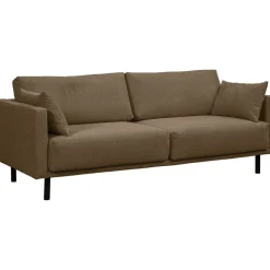 Bank Siem 3-zits - stof Egon - bruin