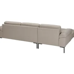 Bank Tom met chaise longue links - Basel - beige
