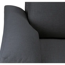 Bank Tom met chaise longue links - Basel - antraciet