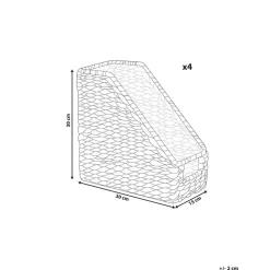 BAOLOC - Documentenmand set van 4 - Natuurlijk - Waterhyacint