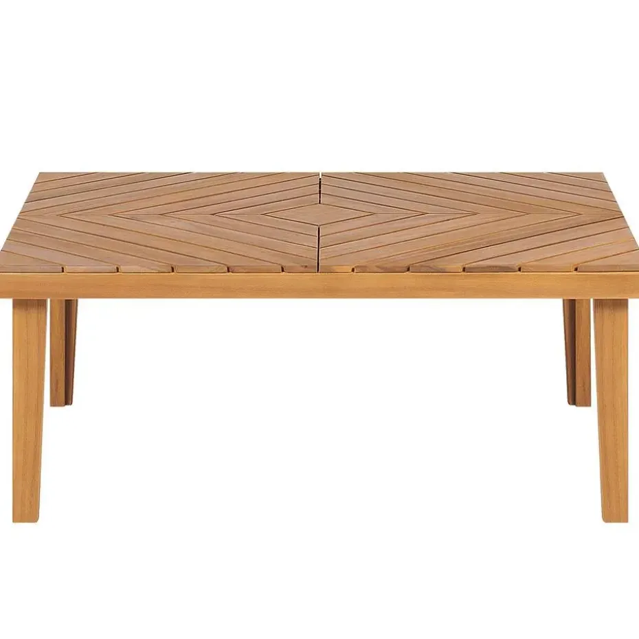 BARATTI - Loungeset voor 4 - Lichte houtkleur/Beige - Acaciahout