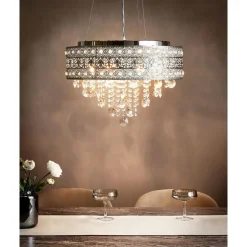 BARBEIRA - Kroonluchter - Zilver - Ijzer