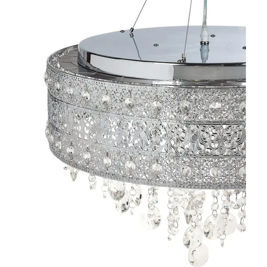 BARBEIRA - Kroonluchter - Zilver - Ijzer