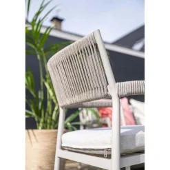 Barcelona dining fauteuil - taupe - rope grey sand - valley sand