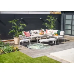 Barcelona dining fauteuil - taupe - rope grey sand - valley sand