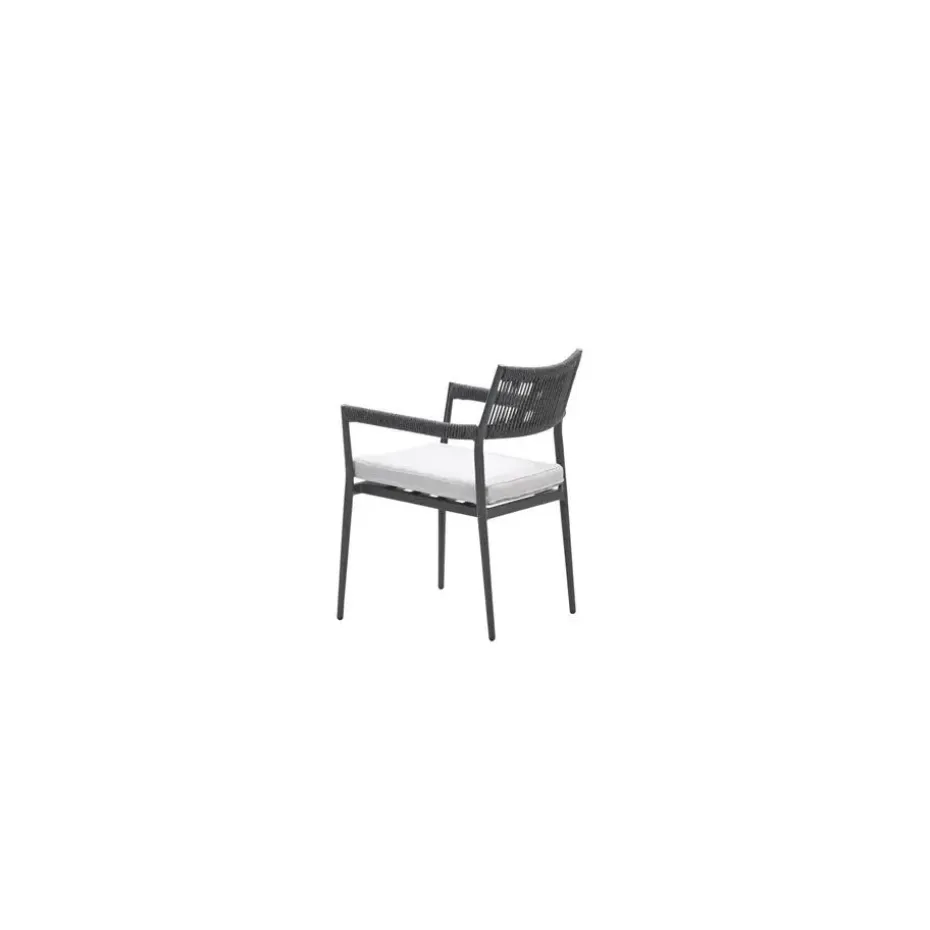 Barcelona dining fauteuil - c. black - dark grey - valley sand