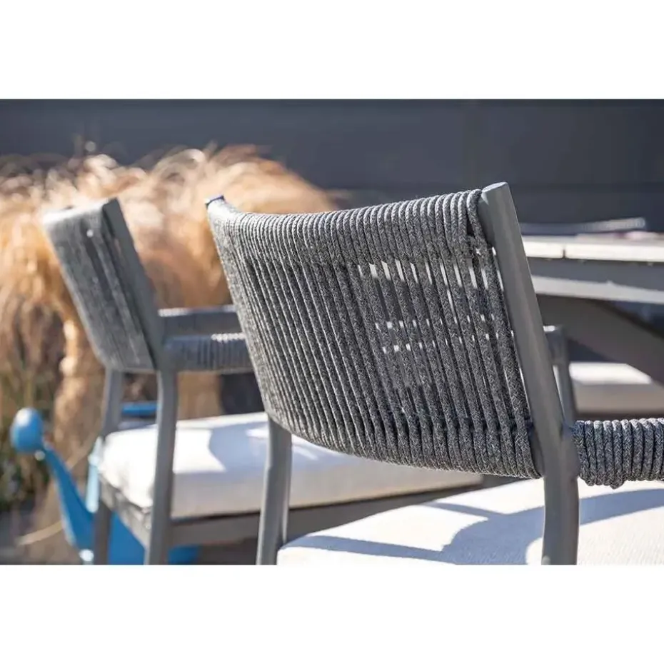 Barcelona dining fauteuil - c. black - dark grey - valley sand