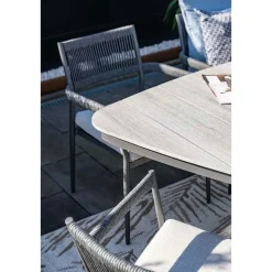 Barcelona dining fauteuil - c. black - dark grey - valley sand