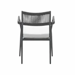 Barcelona dining fauteuil - c. black - dark grey - valley sand