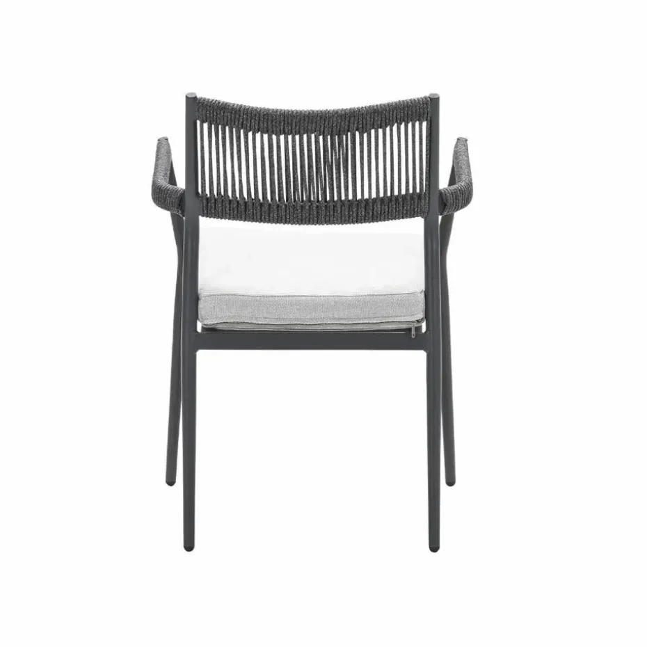 Barcelona dining fauteuil - c. black - dark grey - valley sand