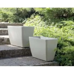 BARIS - Plantenbak - Beige - 60 cm - Stenenmix