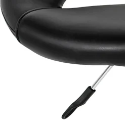 Barkruk - Zwart PU leer - Zithoogte 79cm - Trana - Set van 2