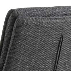 Barkruk Donkergrijs Stof - Zithoogte 68-89cm - Tregoss - Set van 2