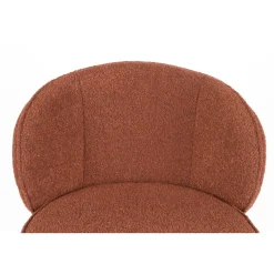 Barkruk Oranje Stof - Zithoogte 75cm - 50x52x100cm - Joa - Set van 2