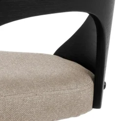 Barkruk Zand Stof - Zitbreedte 47cm - 47x51x113cm - Lucas - Set van 2