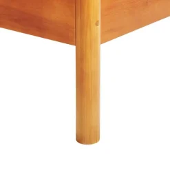 BARRET II - Tweepersoonsbed - Lichtbruin - 160 x 200 cm - Dennenhout