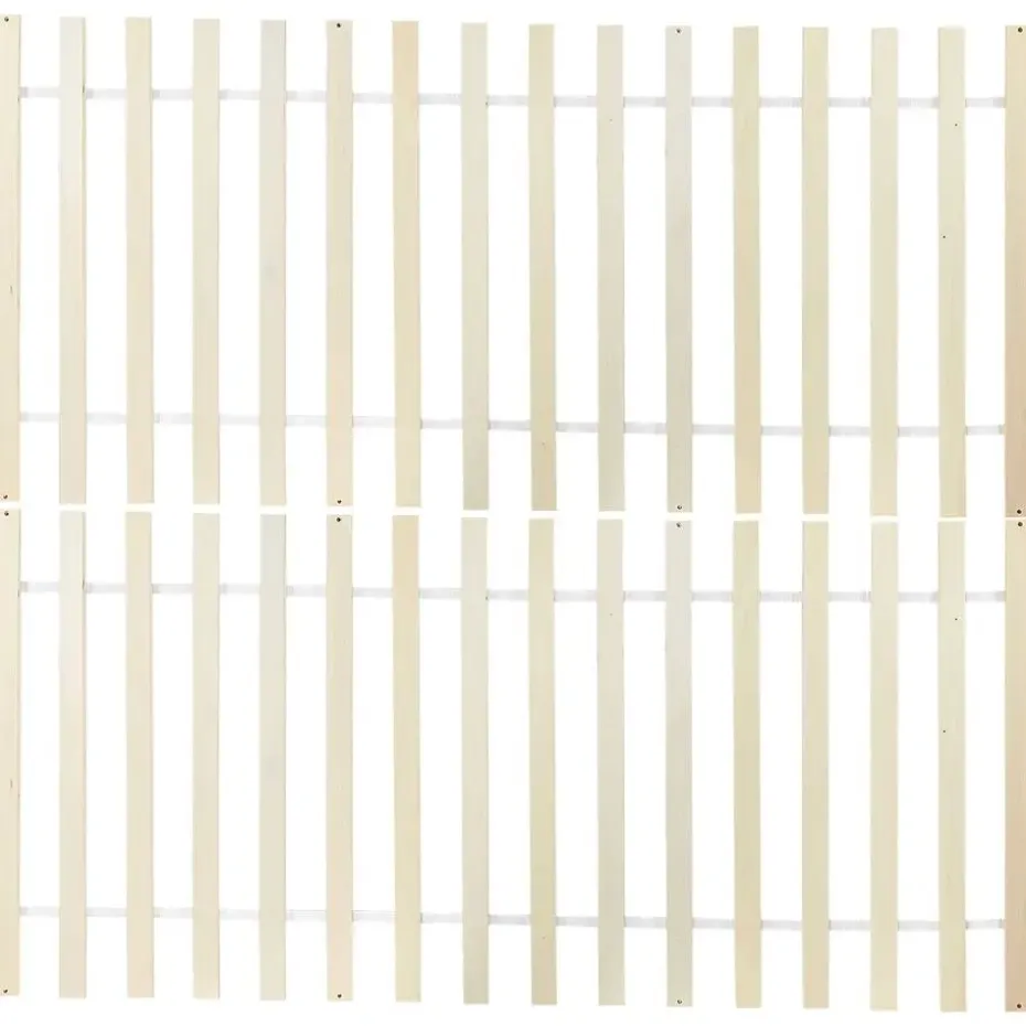 BARRET II - Tweepersoonsbed - Lichtbruin - 160 x 200 cm - Dennenhout