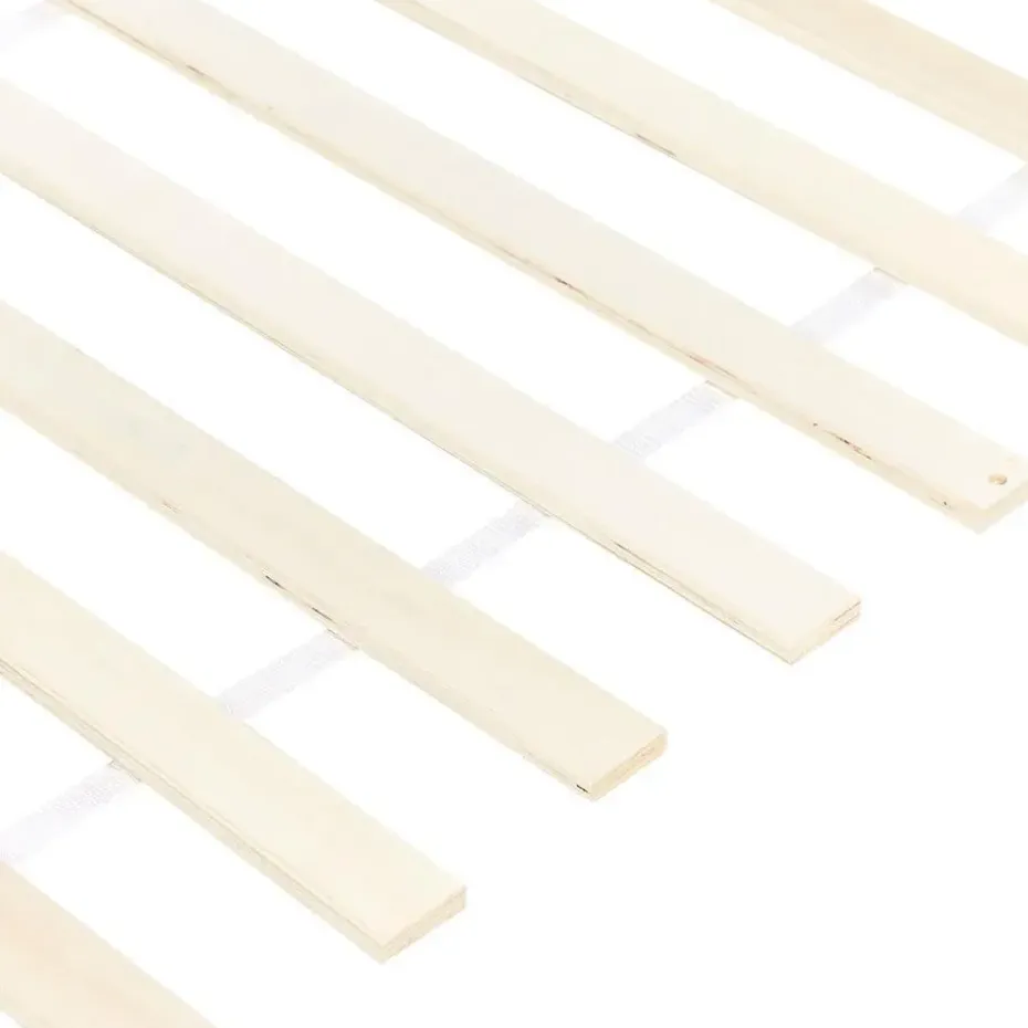 BARRET II - Tweepersoonsbed - Lichtbruin - 160 x 200 cm - Dennenhout