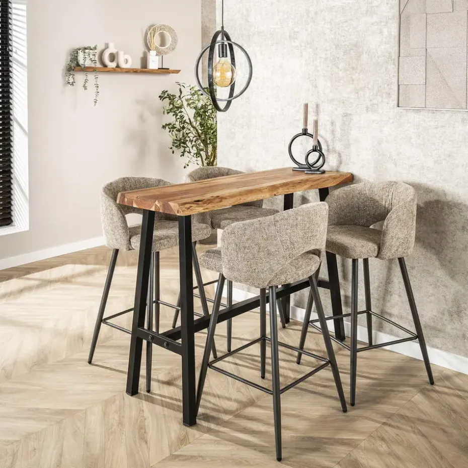 Bartafel Acaciahout - 46x125x92cm - Tafel Live Edge