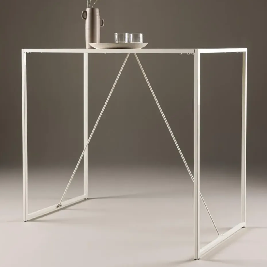 Bartafel Beige Metaal - 120x60x105cm - Brea