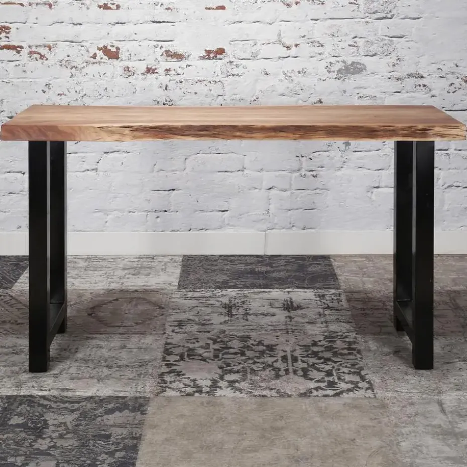 Bartafel Boomstam Acaciahout - Naturel - Rechthoek - 150cm