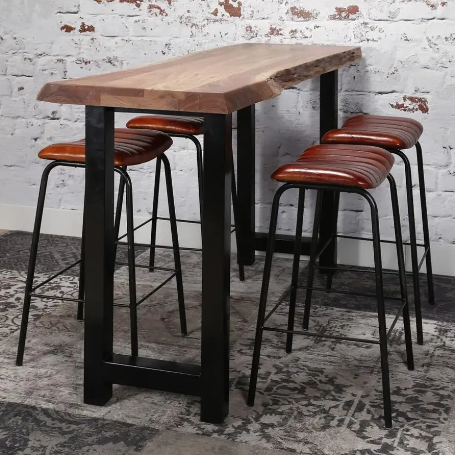 Bartafel Boomstam Acaciahout - Naturel - Rechthoek - 150cm